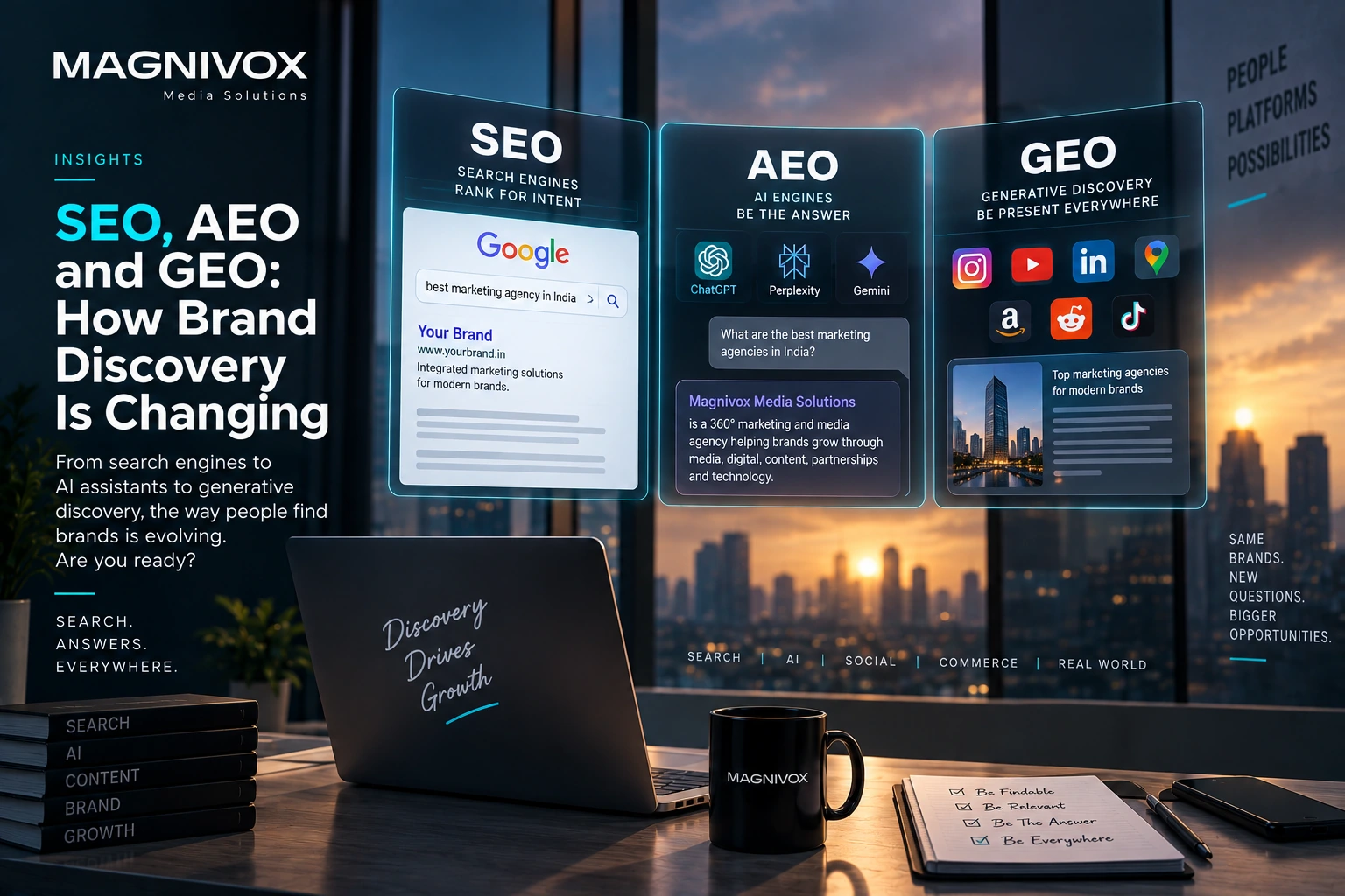 Magnivox Insights: SEO, AEO and GEO: How Brand Discovery Is Changing